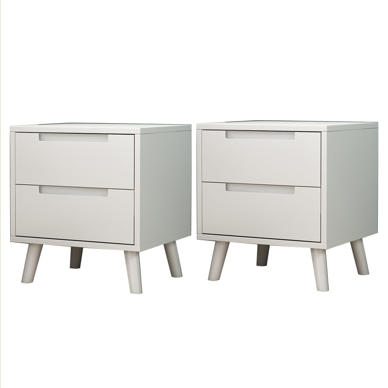 Zeitgenössische massive Holz Nachttischschubladen Betsttisch Beine enthalten