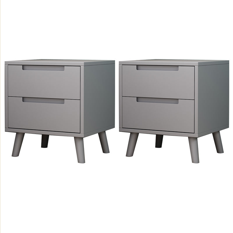 Zeitgenössische massive Holz Nachttischschubladen Betsttisch Beine enthalten