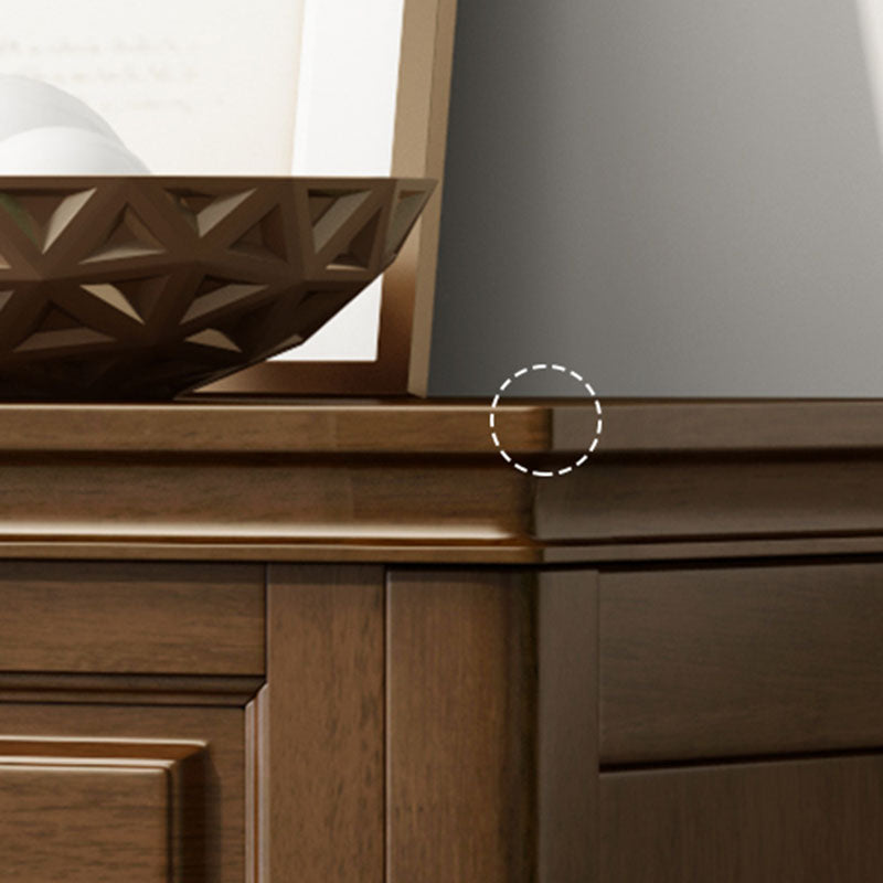 Glam slaapkamer opbergkist houten borst in bruin met laden