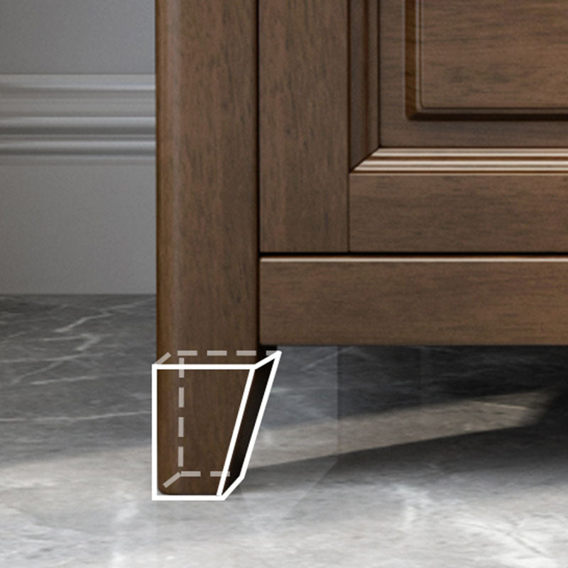 Glam slaapkamer opbergkist houten borst in bruin met laden