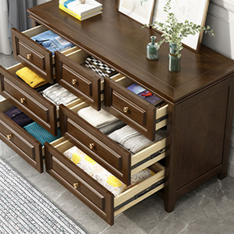 Glam slaapkamer opbergkist houten borst in bruin met laden