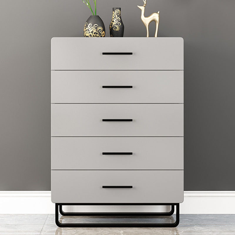 Eigentijdse slaapkamerkist 16 "brede opbergkist in grijs met laden