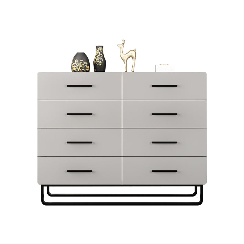 Eigentijdse slaapkamerkist 16 "brede opbergkist in grijs met laden