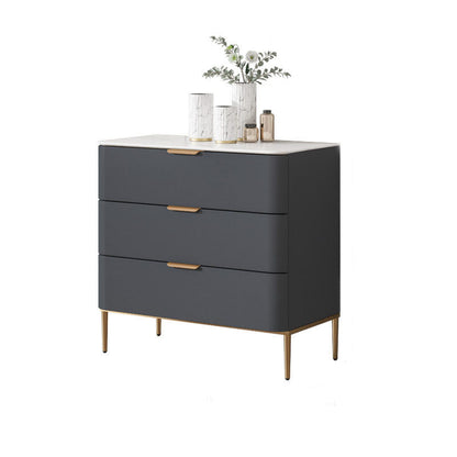 Vaste houten glamour opbergkast dressoir verticale opbergkast met metalen voeten