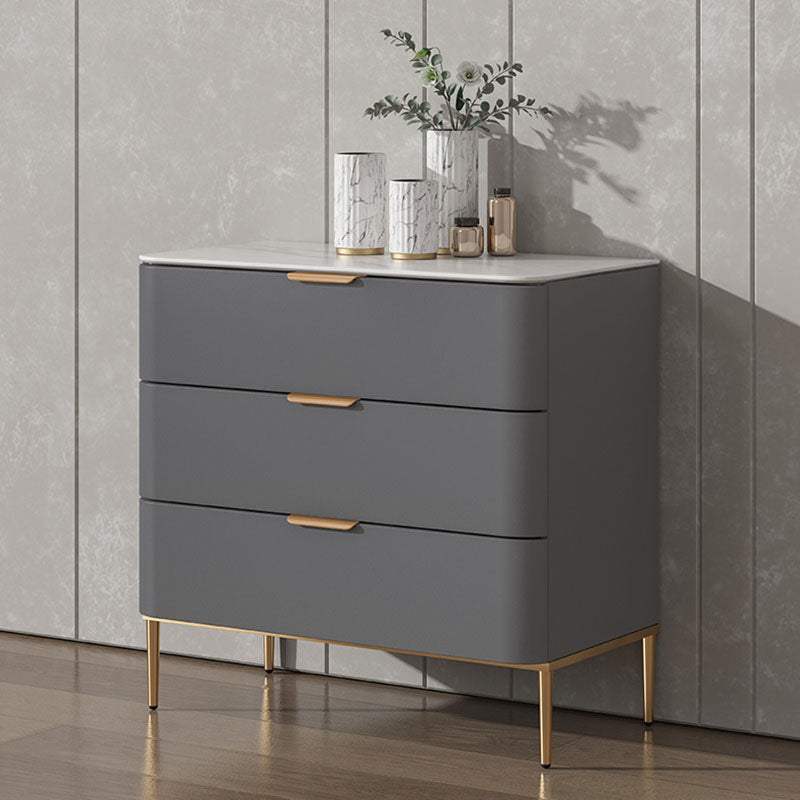 Vaste houten glamour opbergkast dressoir verticale opbergkast met metalen voeten