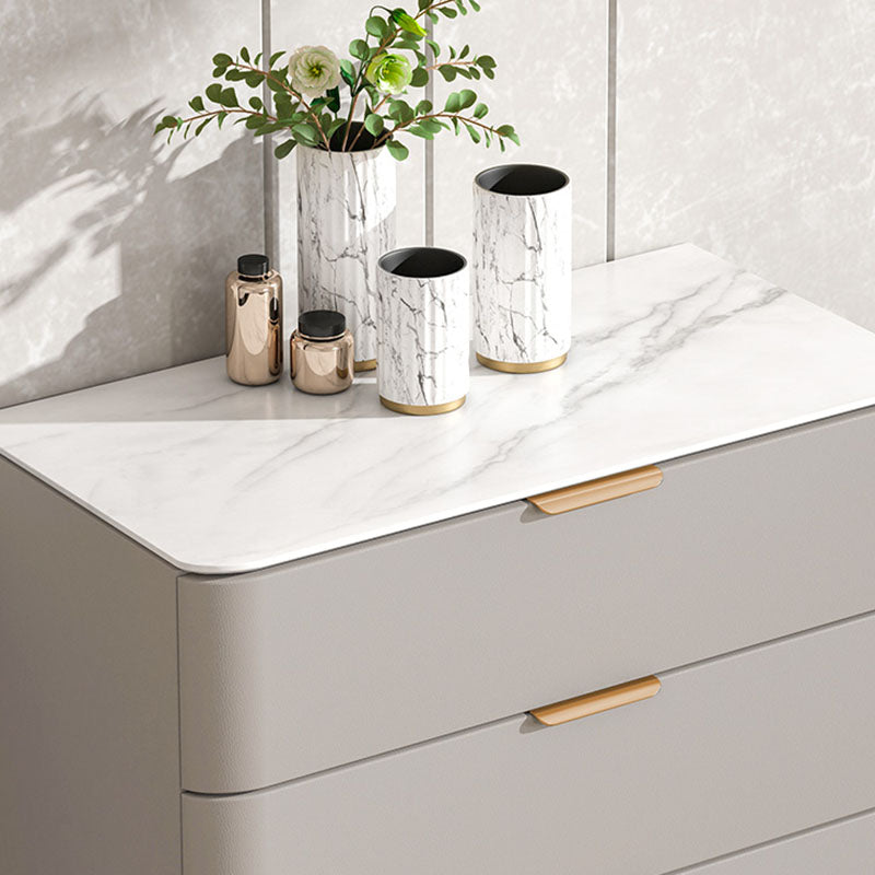 Vaste houten glamour opbergkast dressoir verticale opbergkast met metalen voeten