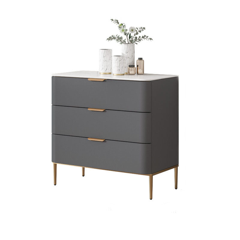 Vaste houten glamour opbergkast dressoir verticale opbergkast met metalen voeten