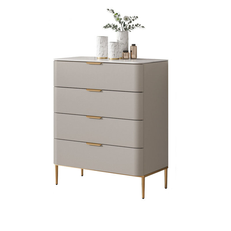 Vaste houten glamour opbergkast dressoir verticale opbergkast met metalen voeten