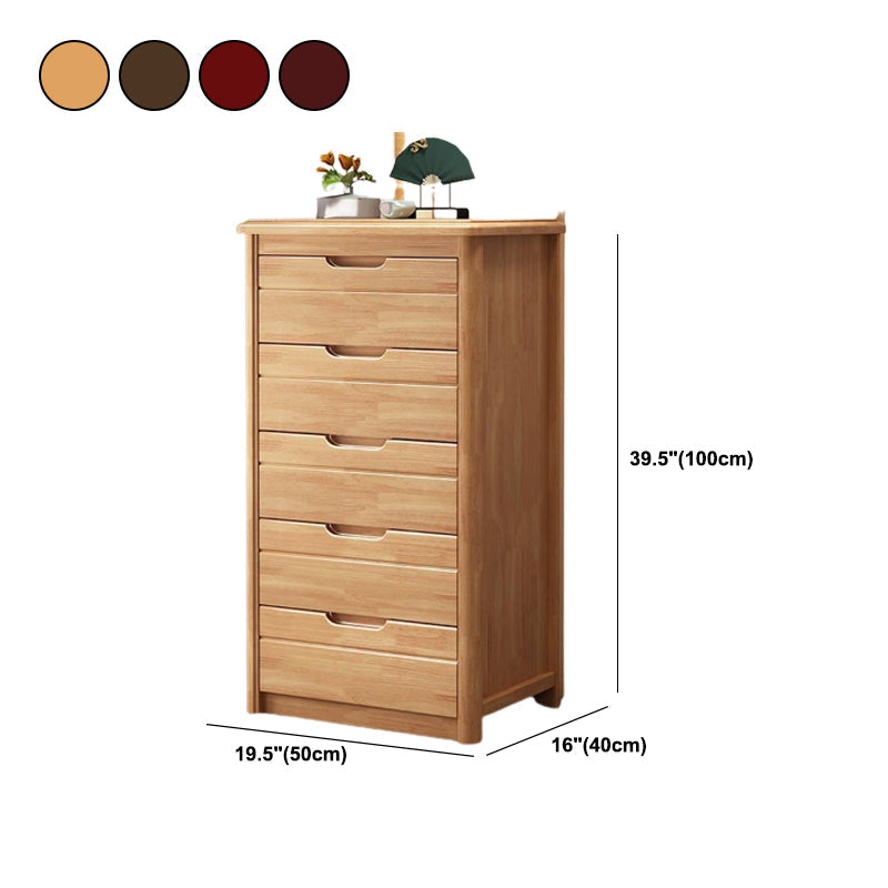 Traditional Solid Wood Storage Chest Dresser Bedroom Vertical Dresser