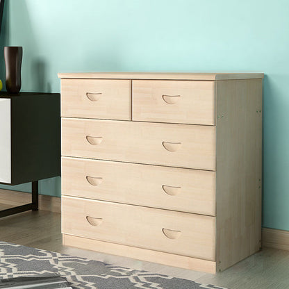 Modern Solid Wood Storage Chest Dresser Vertical Chest Without Mirror 31"L x 18"W x 32"H Wood Clearhalo 'Bedroom Furniture' 'Dressers & Chests' 'dressers_chests' 'furn' 'furn_dressers_chests' 'Furniture' 5814967