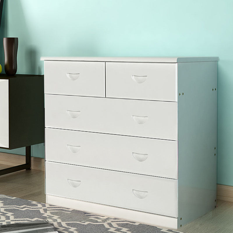 Modern Solid Wood Storage Chest Dresser Vertical Chest Without Mirror 31"L x 18"W x 32"H White Clearhalo 'Bedroom Furniture' 'Dressers & Chests' 'dressers_chests' 'furn' 'furn_dressers_chests' 'Furniture' 5814971