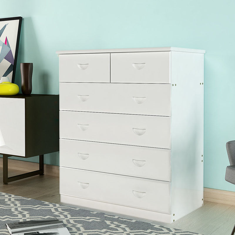Modern Solid Wood Storage Chest Dresser Vertical Chest Without Mirror 31"L x 18"W x 39"H White Clearhalo 'Bedroom Furniture' 'Dressers & Chests' 'dressers_chests' 'furn' 'furn_dressers_chests' 'Furniture' 5814974