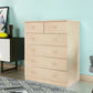 Modern Solid Wood Storage Chest Dresser Vertical Chest Without Mirror 31"L x 18"W x 39"H Wood Clearhalo 'Bedroom Furniture' 'Dressers & Chests' 'dressers_chests' 'furn' 'furn_dressers_chests' 'Furniture' 5814976