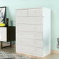 Modern Solid Wood Storage Chest Dresser Vertical Chest Without Mirror 31"L x 18"W x 46"H White Clearhalo 'Bedroom Furniture' 'Dressers & Chests' 'dressers_chests' 'furn' 'furn_dressers_chests' 'Furniture' 5814984