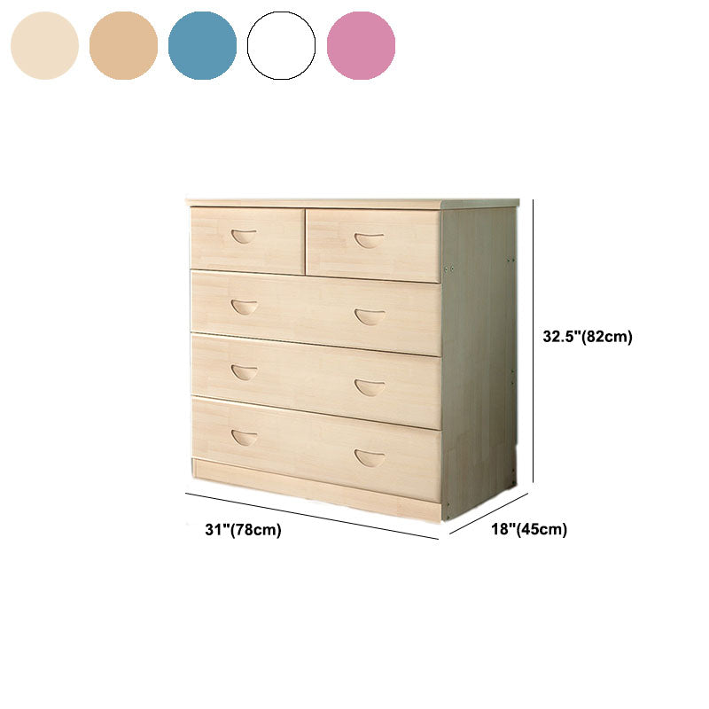 Modern Solid Wood Storage Chest Dresser Vertical Chest Without Mirror Clearhalo 'Bedroom Furniture' 'Dressers & Chests' 'dressers_chests' 'furn' 'furn_dressers_chests' 'Furniture' 5814994