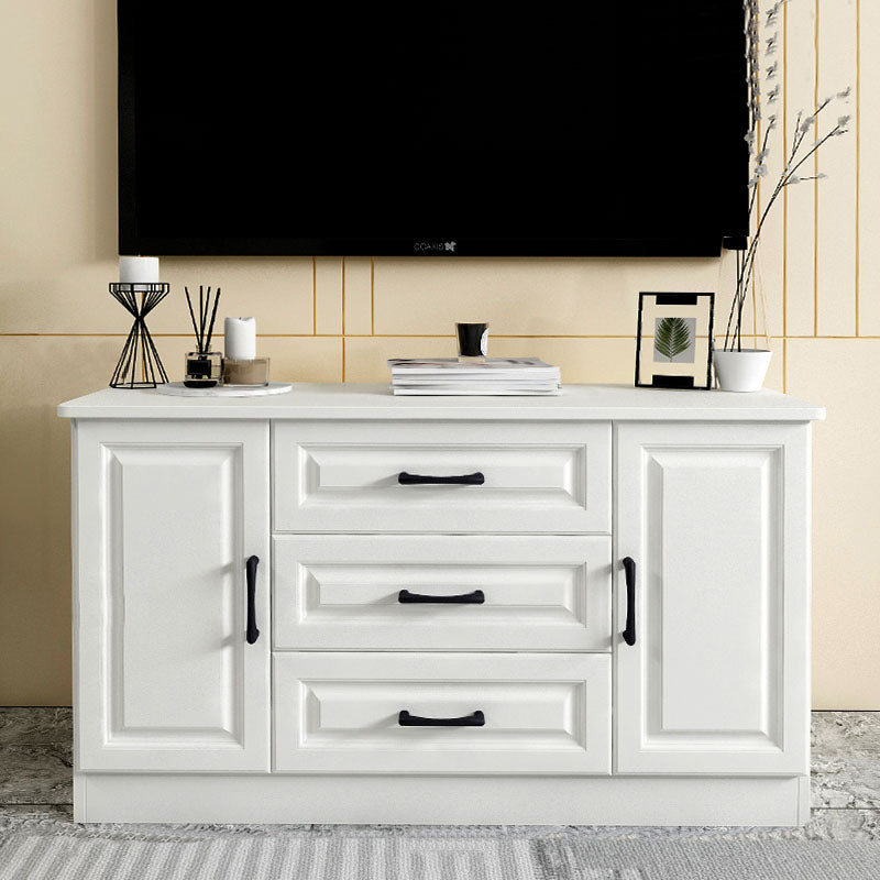 Scandinavisch witte tv-console woonkamer tv-meubel met lades en kasten