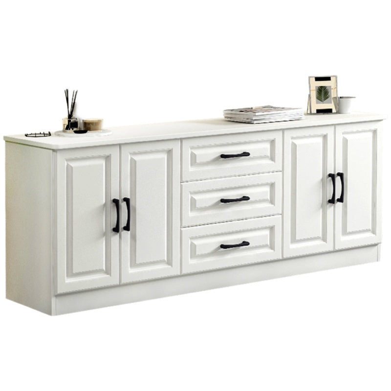 Scandinavisch witte tv-console woonkamer tv-meubel met lades en kasten