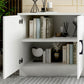 Scandinavisch witte tv-console woonkamer tv-meubel met lades en kasten