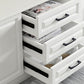 Scandinavisch witte tv-console woonkamer tv-meubel met lades en kasten