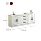 Scandinavisch witte tv-console woonkamer tv-meubel met lades en kasten