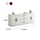 Scandinavisch witte tv-console woonkamer tv-meubel met lades en kasten