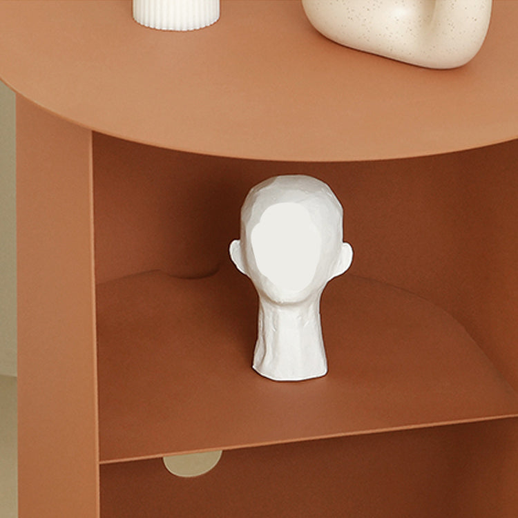 Nightstand en métal bas de table de table à accent inférieur pour chambre à coucher