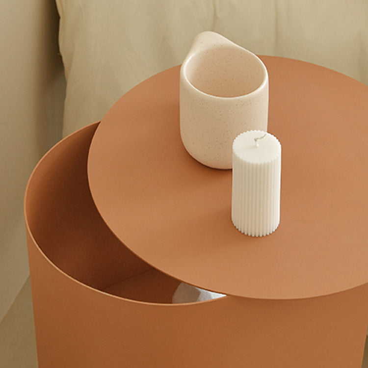 Nightstand en métal bas de table de table à accent inférieur pour chambre à coucher