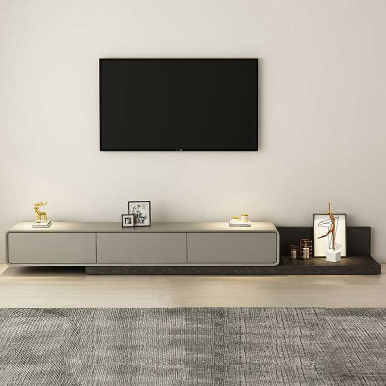 Console TV TV 3-Drawer Stand TV regolabile, 16,5 "D x 11,5" H