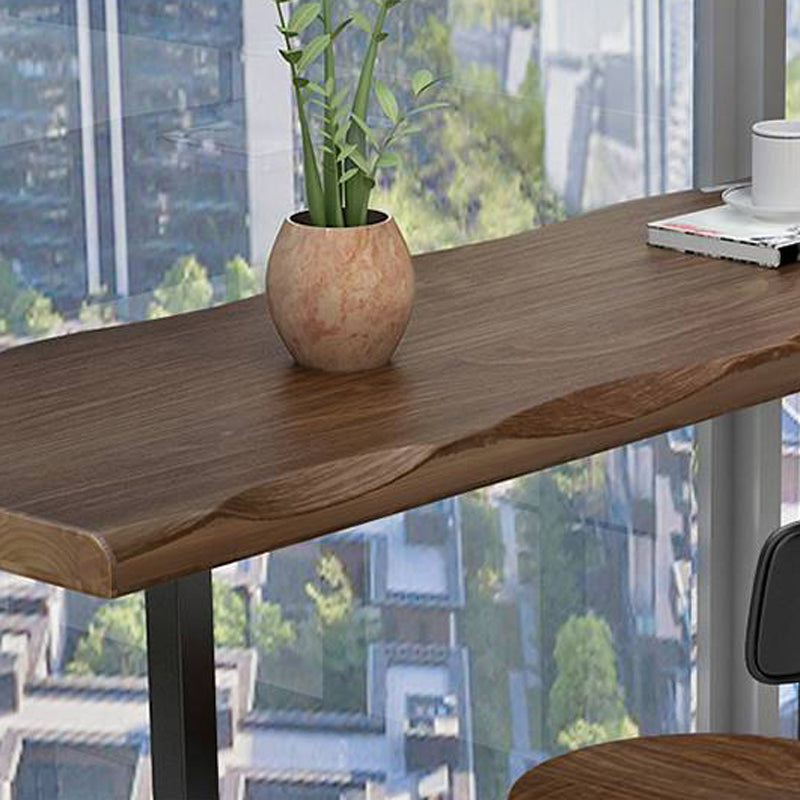 Set tavolo da bar moderno da 1/3 pezzi Tavolo da bancone rettangolare in legno di pino con sgabelli per balcone