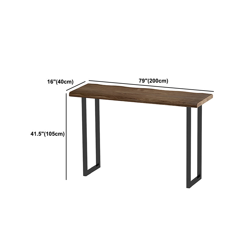 Set tavolo da bar moderno da 1/3 pezzi Tavolo da bancone rettangolare in legno di pino con sgabelli per balcone