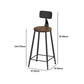 Set tavolo da bar moderno da 1/3 pezzi Tavolo da bancone rettangolare in legno di pino con sgabelli per balcone