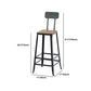 Set tavolo da bar moderno da 1/3 pezzi Tavolo da bancone rettangolare in legno di pino con sgabelli per balcone