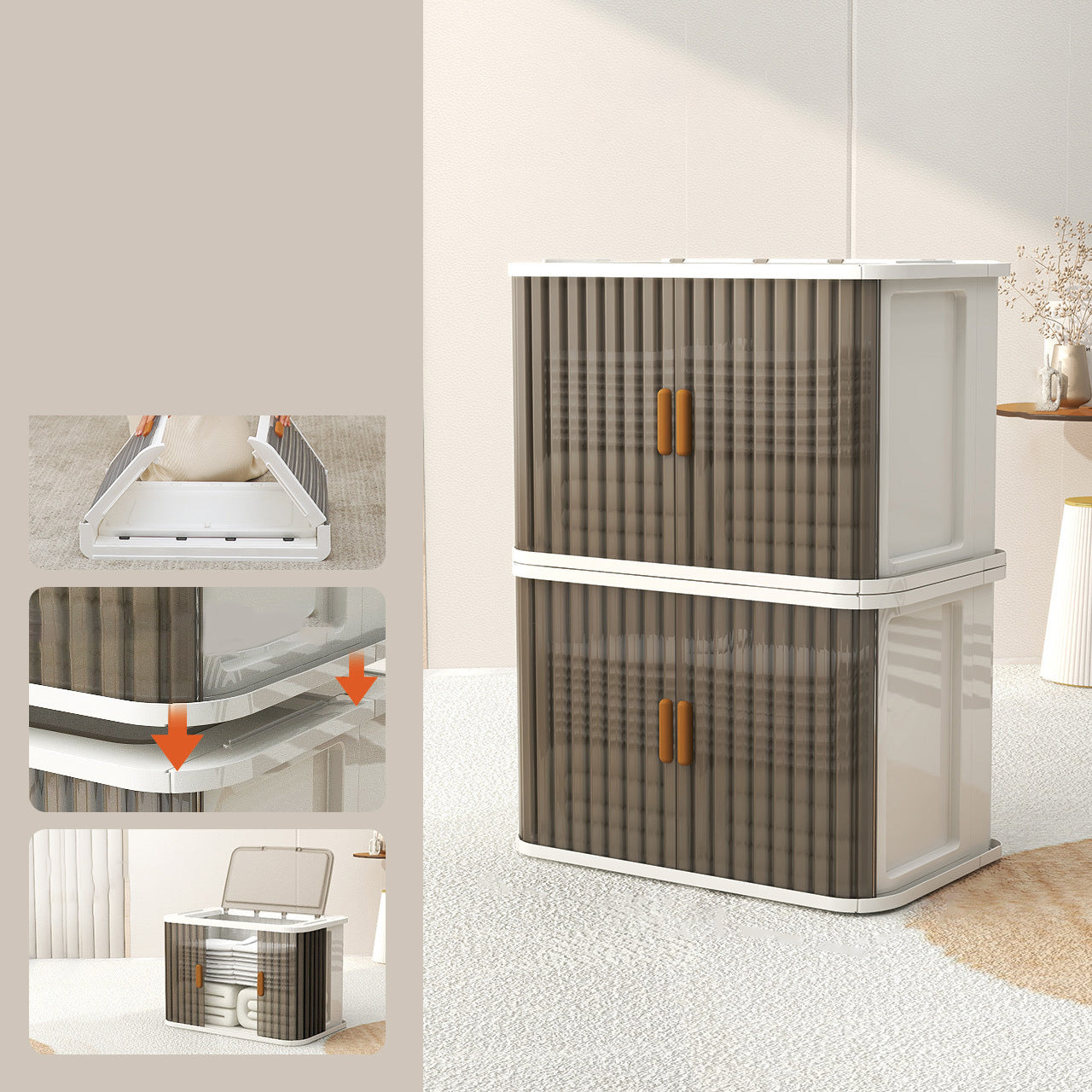 Moderne stijl houten garderobe plastic vrijstaande garderobe kast voor slaapkamer