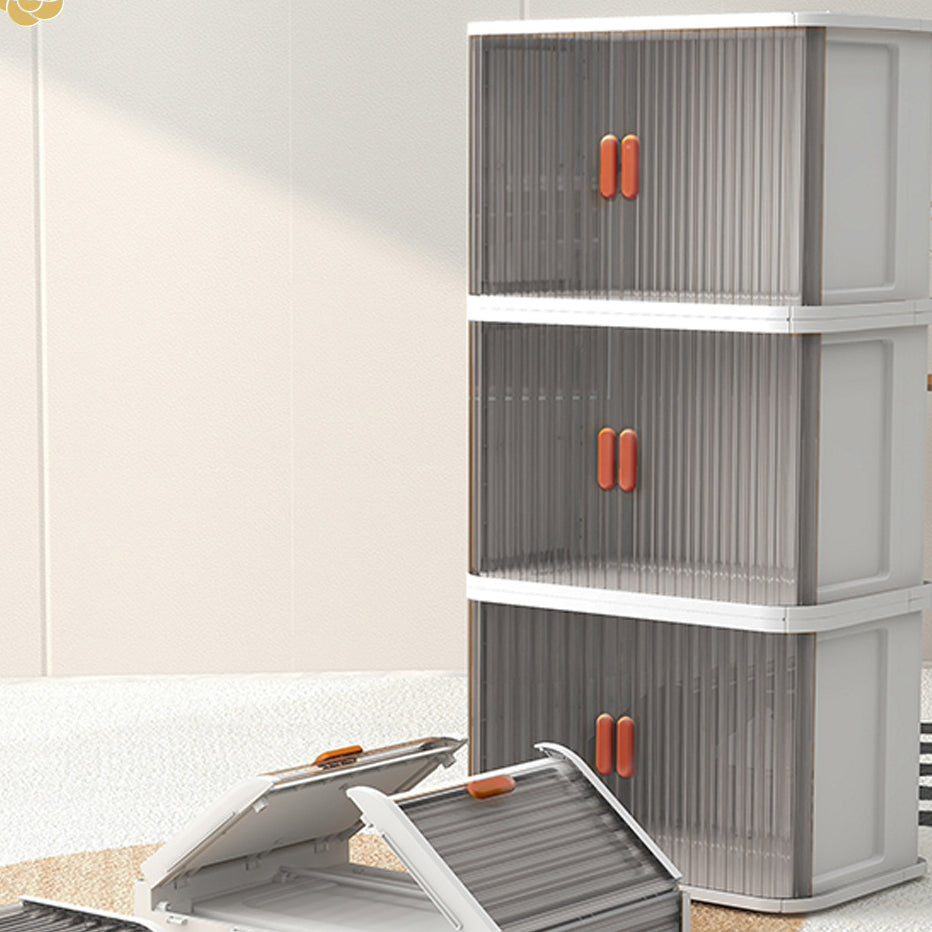 Moderne stijl houten garderobe plastic vrijstaande garderobe kast voor slaapkamer