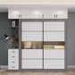 Grey and White Wardrobe Cabinet Contemporary Wardrobe Armoire