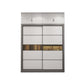 Grey and White Wardrobe Cabinet Contemporary Wardrobe Armoire