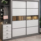 Grey and White Wardrobe Cabinet Contemporary Wardrobe Armoire