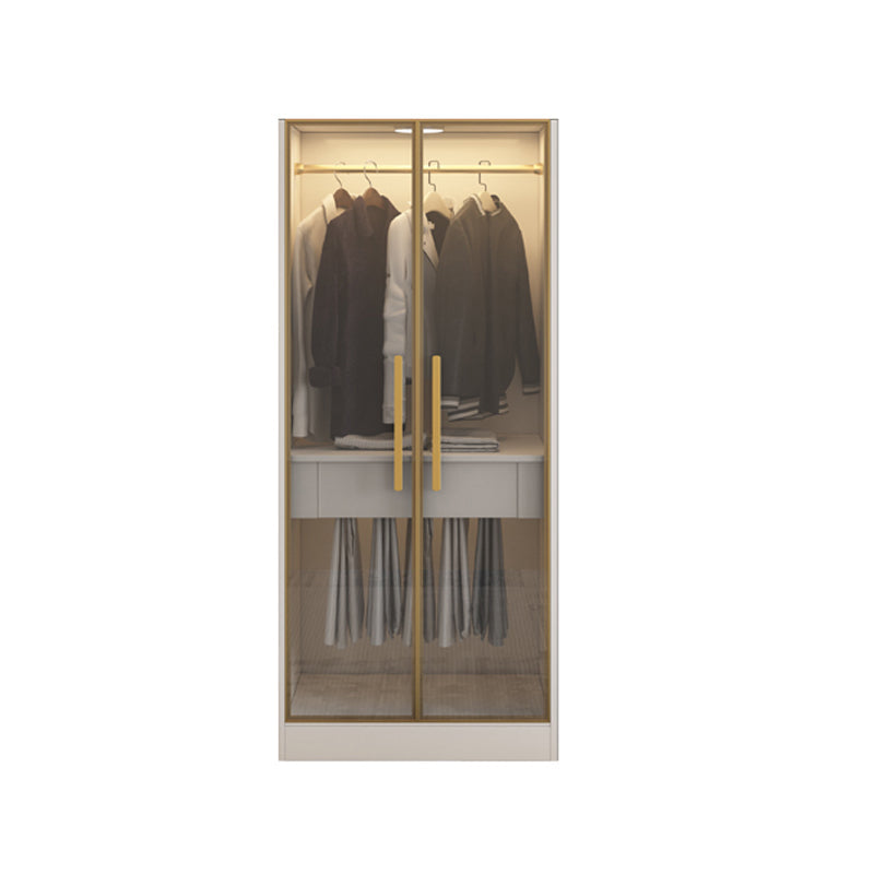 Contemporary Style Wardrobe Wooden Wardrobe Closet with Door