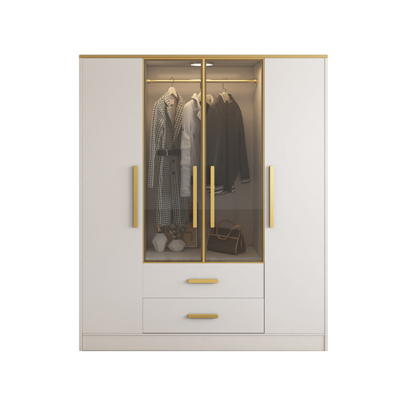 Contemporary Style Wardrobe Wooden Wardrobe Closet with Door