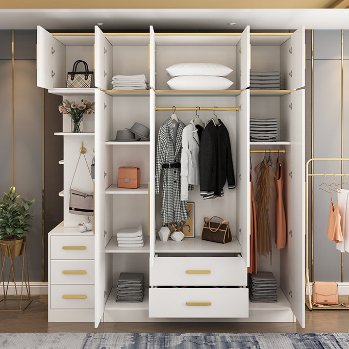 Contemporary Style Wardrobe Wooden Wardrobe Closet with Door
