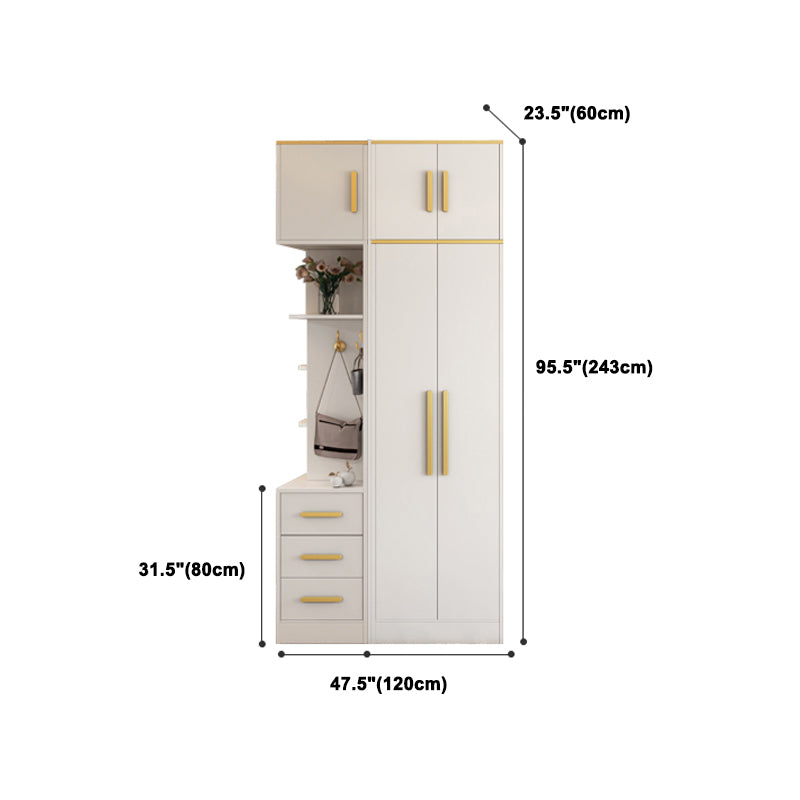 Contemporary Style Wardrobe Wooden Wardrobe Closet with Door