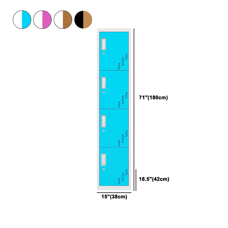 Contemporary Steel Wardrobe Armoire Hinged Wardrobe Cabinet for Home