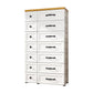 Modern Style Non-Hanging Armoire Plastic Wardrobe Closet with Drawers