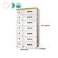 Modern Style Non-Hanging Armoire Plastic Wardrobe Closet with Drawers