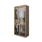 Contemporary Style Wardrobe Natural Colour Wooden Wardrobe Closet