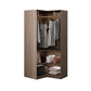 Contemporary Style Wardrobe Natural Colour Wooden Wardrobe Closet