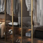 Contemporary Style Wardrobe Natural Colour Wooden Wardrobe Closet