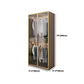 Contemporary Style Wardrobe Natural Colour Wooden Wardrobe Closet