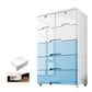 Plastic Storage Cabinet Modern Non-Hanging Wardrobe Armoire for Home