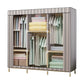 Contemporary Style Wardrobe Solid Wood Wardrobe Closet with Garment Rod